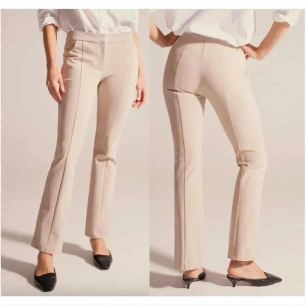 Paire Los Angeles Jackie Slim Boot Pants in Khaki